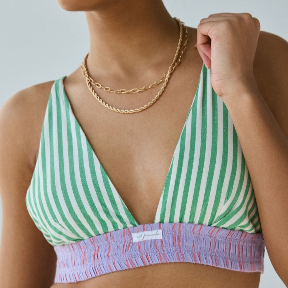 OUT FROM UNDER Boxer Triangle Bralette - Picture 2 of 9
